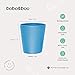 BOBO&BOO - Big Kid Sized (16oz) Eco Friendly Bamboo Cups for Adults & Kids | 4 Set | Durable Bamboo Dinnerware Set for Home, Picnic & Party Time – BPA Free – Dishwasher Safe - COASTAL