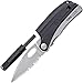 Tool Logic SLP2 SLPro Satin Polish Folding Knife (Black/Silver, 3-Inch blade)