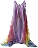 Sarah's Silks Fairy Dress in Lavender with Rainbow Wings