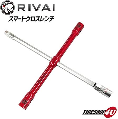 Amazon Co Jp Rivai スマートクロスレンチ Red Smart Cross Wrench 17hex 19hex 21hex 12 7sq タイヤ交換工具 車載工具 車 バイク