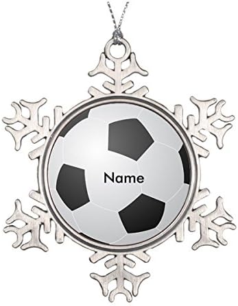 Personalized Name Soccer Christmas Ornament