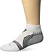 Balega Unisex Enduro Low Cut Athletic Running Socks (1 Pair), White/Grey, Large