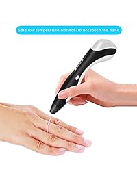 kimitech 3d pen niño seguro 3d Doodle bolígrafo de dibujo de impresión con visualización de alta temperatura modos de baja temperatura visualización LCD BOQUILLA DE BAJA TEMPERATURA bajo nivel de ruido con filamento de juguete de regalo perfecto para niño