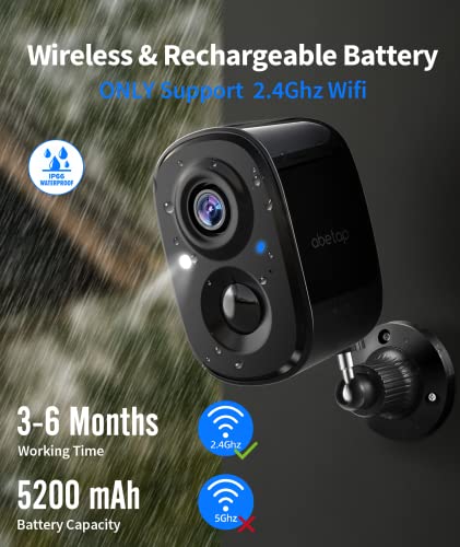 Outdoor Security Camera, Wireless Outdoor Camera with Color Night Vision, AI & PIR Motion Detection, Battery Powered Security Camera Wireless Outdoor, 2-Way Audio, SD/Cloud, X85 2K + X83-Black 1080P
