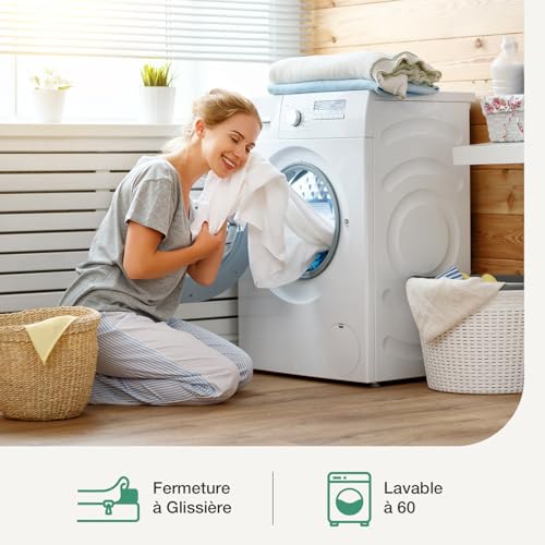 Novilla Surmatelas 160x200, 5CM, Surmatelas en Mousse à Mémoire de Forme Gel, Mousse en Matériau Bambou, Évacuation de L'humidité, Avec Design Antidérapant et Certification de Sécurité, Lavable | 2" Memory Foam Mattress Topper, Machine Washable Cover, 4 Elastic Fastening Straps