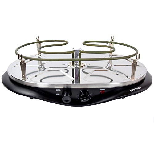 Syntrox Germany 4 in 1 Raclette-Grill-Fondue-Heißer Stein für 8 Personen – Bild 7