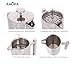 Amora 8-cup Stainless Steel French Press Coffee Maker - FREE Coffee Spoon & 5 Mesh Filters