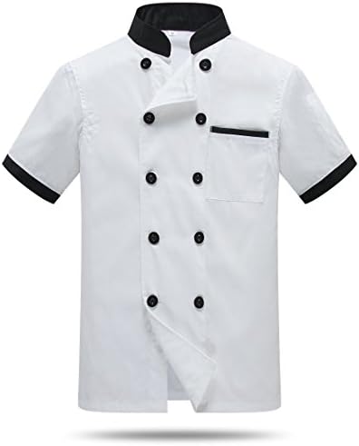 Chef Jackets Waiter Coat Short Sleeves Back and Underarm Mesh