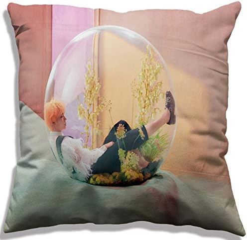 NUOFENG Kpop BTS Bangtan Boys Love Yourself 结 “Answer Square Throw Pillow Cover Pillowcase, 17.7inch (1.H04)
