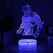 Omega Night Light Lamp 3D Vision Effect LED Night Lights Game Room Bedroom Decor Table Light Remote Control & 16 Colors Birthday Holiday Gift Ideas for Child Kids Teen Boyfriends (Omega(Remote))