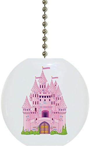 1827F Castle Fairytale Ceramic Fan Pull