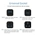 Travel Adapter Universal International Power Adapter World Travel USB Outlets 100V to 240V【Type c + 2 Port USB + EU/US/AUS/UK】 Plug Converter,Multi Adapter Travel Accessories