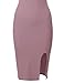 Awesome21 Women's Solid Soft Stretch Ribbed Sleeveless Slit Bodycon Midi Dress