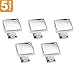 Southern Hills Polished Chrome Cabinet Knobs, 1 3/8 Inch Square (Pack of 5) Polished Chrome Kitchen Cabinet Hardware, Dresser Knobs, Kitchen Cabinet Drawer Knobs and Pulls SH0217-CHR-5