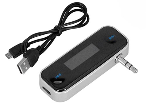 S&D 3.5mm In-Car Hands Free Talk FM Transmitter Modulator Universal,Black