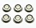 KAISH Metal Nickel 10mm Vintage Guitar Tuning Keys Conversion Bushings Adapter Ferrules