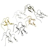TOAOB 700pcs Earring Hooks Ear Wires with Ball and Coil Hypo Allergenic 7 Colors 18mm Fish Earring Hooks Kit for DIY Jewelry Making