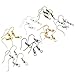 TOAOB 700pcs Earring Hooks Ear Wires with Ball and Coil Hypo Allergenic 7 Colors 18mm Fish Earring Hooks Kit for DIY Jewelry Making primary