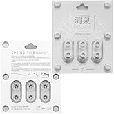 MOONDROP Spring Tips Silicone Eartips for Nozzle Diameter from 4.8mm-6.4mm Acoustic waveguide + Double Support Structure Sili