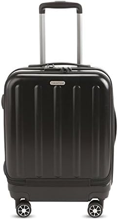 HyBrid & Company Luggage Durable Lightweight Hard Case Spinner Suitcase LUG1-RA8811, 20 inch, Black