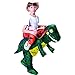 Spooktacular Creations Inflatable Dinosaur Costume Riding a T-REX Air Blow-up Deluxe Halloween Costume (Dinosaur Child)