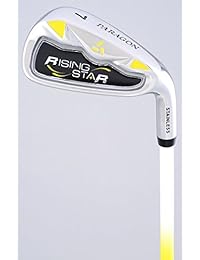 Paragon Rising Star - Juego de palos de golf para niños (de 5 a 7 años), color amarillo