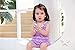VCMART Beautiful White Chunky Bubblegum Bead Necklace Girls with GFT Box