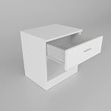 ELEGANT High Gloss 2 Door Wardrobe Set with Mirror & 4 Drawer Chest, White view 7