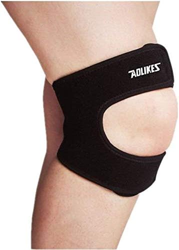 Adjustable Patella Knee Strap Neoprene Infrapatellar Strap Band Brace for Knee Support Fits Running, Basketball, Tennis, Outdoor Sports, Knee Pain Relief (1 Piece)