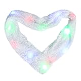 M AOMEIQI LED Scarf, Flashing Light Up Scarf Colorful 6 Mode Rave for Halloween Costume Party Toys Christmas