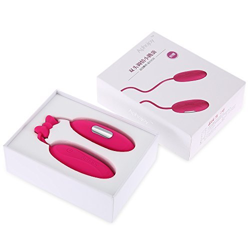 Vibrating Love Egg Vibrators Sensual Massage Sex Tool Double Mini Eggs Wired Massage with 7 Frequency Low Noise Breast Toy Adult Toys for Couples Sex (Rosy)