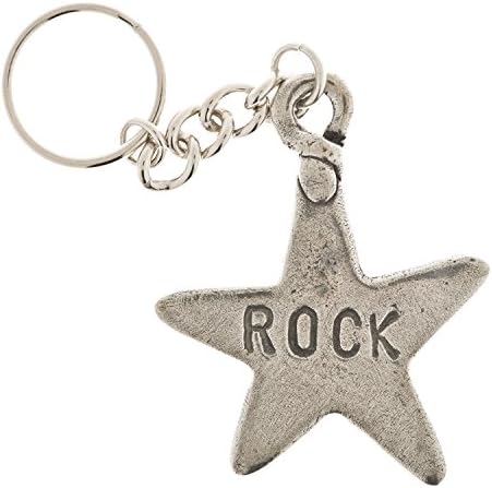Rock Star Pewter Key Ring