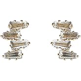 LIGHT RAIN Clip-On Earrings, All-Day Wear Gold & Silver Plated Stud, Hoop, Dangle Design Jewelry for Non-Pierced Ears
