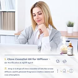 HIQILI Clove Oil 1 Fl Oz, 100% Pure Undiluted Clove