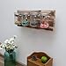 Mason Jar Organizer, Office Farmhouse Bathroom Kitchen Storage, Mason Jar Wall Decor Planter Caddy Organizer with Brown Holder