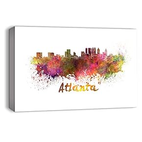 Watercolor Abstract Ink Splash Painting Artwork for Home Framed