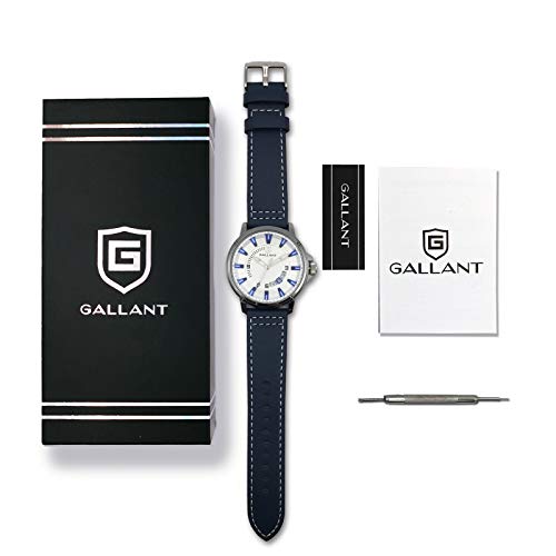 Mens Watch, Analog Quartz Watch for Men with Genuine Leather Strap Fashion Waterproof Watches Calendar Date Luminous Wristwatch - Luxury Casual Classic Dress Gift