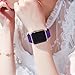 IYOU Sport Band Compatible with Watch Band 38MM 42MM 40MM 44MM, Soft Silicone Replacement Sport Strap Compatible with 2018 Watch Series 5/4/3/2/1(Purple,38MM, M/L)
