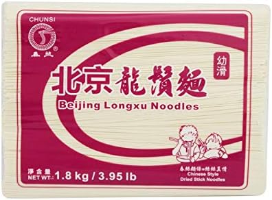 CHUNSI Chinese Noodles, Dried noodles Beijing Ramen Style 1800g (2 Packs)