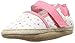 Robeez Kids' Sunshine Espadrille-K Crib Shoe, Bridget-White/Pink, 12-18 Months M US Infant