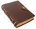 mcyiqihai K-Musculo Genuine Leather Journal,A6 Refillable Journals Notebooks,Handmade Journal 100GSM Lined Kraft Paper, Vintage Classic Gift for Men Women, Bamboo Pen Included, 5×7 Inches Brown