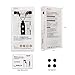 Bluenin BN-100 In-Ear Headphones with Mic Noise Isolating Earbuds with Remote Control for iPhone iPad Samsung Cell Phones