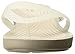 Crocs Women's Isabella Wedge Flip W Flop, Oyster/Cobblestone, 9 M US