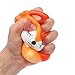 Staron Jumbo Squishies Slow Rising Fox Kawaii Animals Squishy Charms Exquisite Lovely Fox Soft Squishy Toys (Orange)