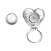SenFai Pink Crystal Heart Magnetic Clip Holder Magnetic Eyeglass Holder Brooch Jewelry