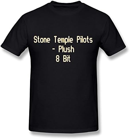 Fkyceun Men's Stone Temple Pilots Plush Tshirts Large Black