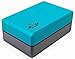 Heathyoga Yoga Blocks 2 Pack with Strap, High Density EVA Foam Yoga Block and Yoga Strap Set to Support and Improve Poses and Flexibility (Turquoise)