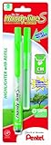 Pentel Handy-line S Retractable Highlighter, Chisel Tip, Light Green Ink , 1 Pen with 1 Refill (SXS15SLRBPK)
