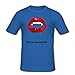 HJGBEDS Vamps Vampire Mouth Blood Devil Classic T-shirt XXL Blue