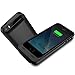 iPhone 5S Battery Case, iPhone 5 Battery Case - Maxboost Atomic S Portable Charger for iPhone 5/5S [MFI Certified] External Protective 2400mAh Battery Charging Juice Power Bank [Matte Black/Black]